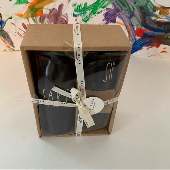 RAE DUNN SAKE Pitcher & 2 SIP Cups Set By Magenta - Picture 2 of 3